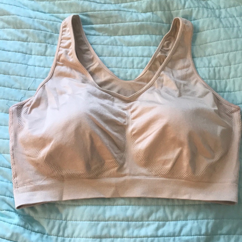 Nude sports bra